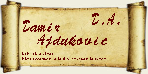 Damir Ajduković vizit kartica